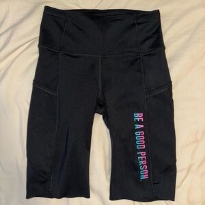 Be a Good Person lululemon collab biker shorts